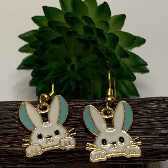 Bunny Earring, Easter Bunny, Easter Earring, Easter Basket Gift, Gift, Rabbit - Picture 2 of 5